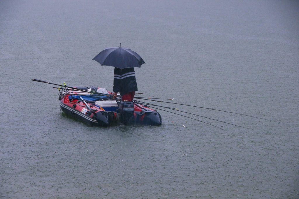fishing in the rain drift